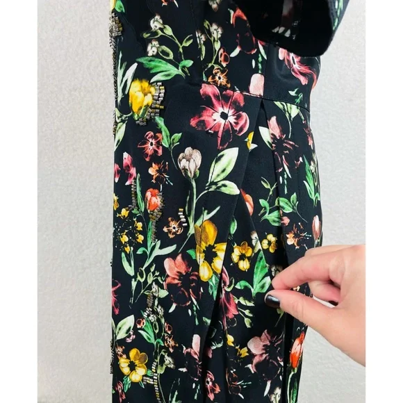 3.1 PHILLIP LIM • Multicolored Floral Beaded Silk Mini Dress, 4 - Picture 6 of 13